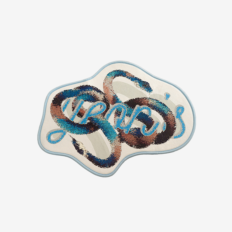 Snake Digital Rug + Black Dust Bag